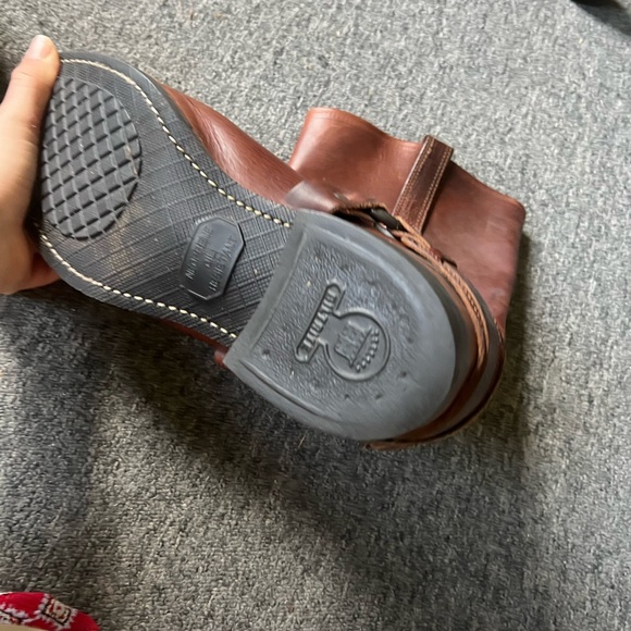 Frye Brown Moto Harness Boots, size 11 - Picture 5 of 10